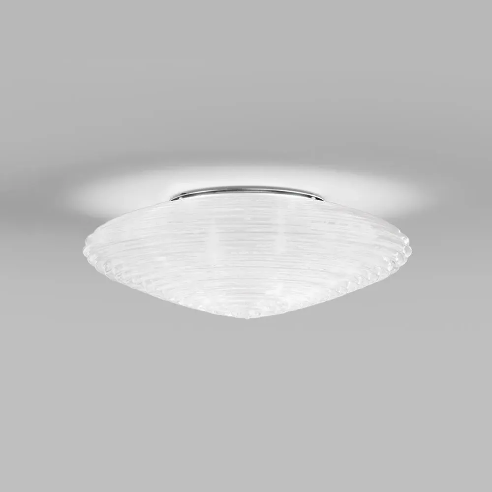 Diamond Wall Ceiling Light - White, Glass