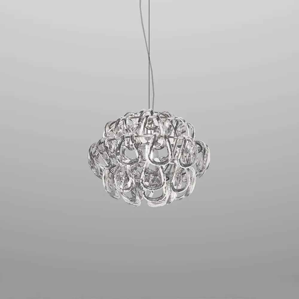 Pendant Light with Glass Links - Crystal image