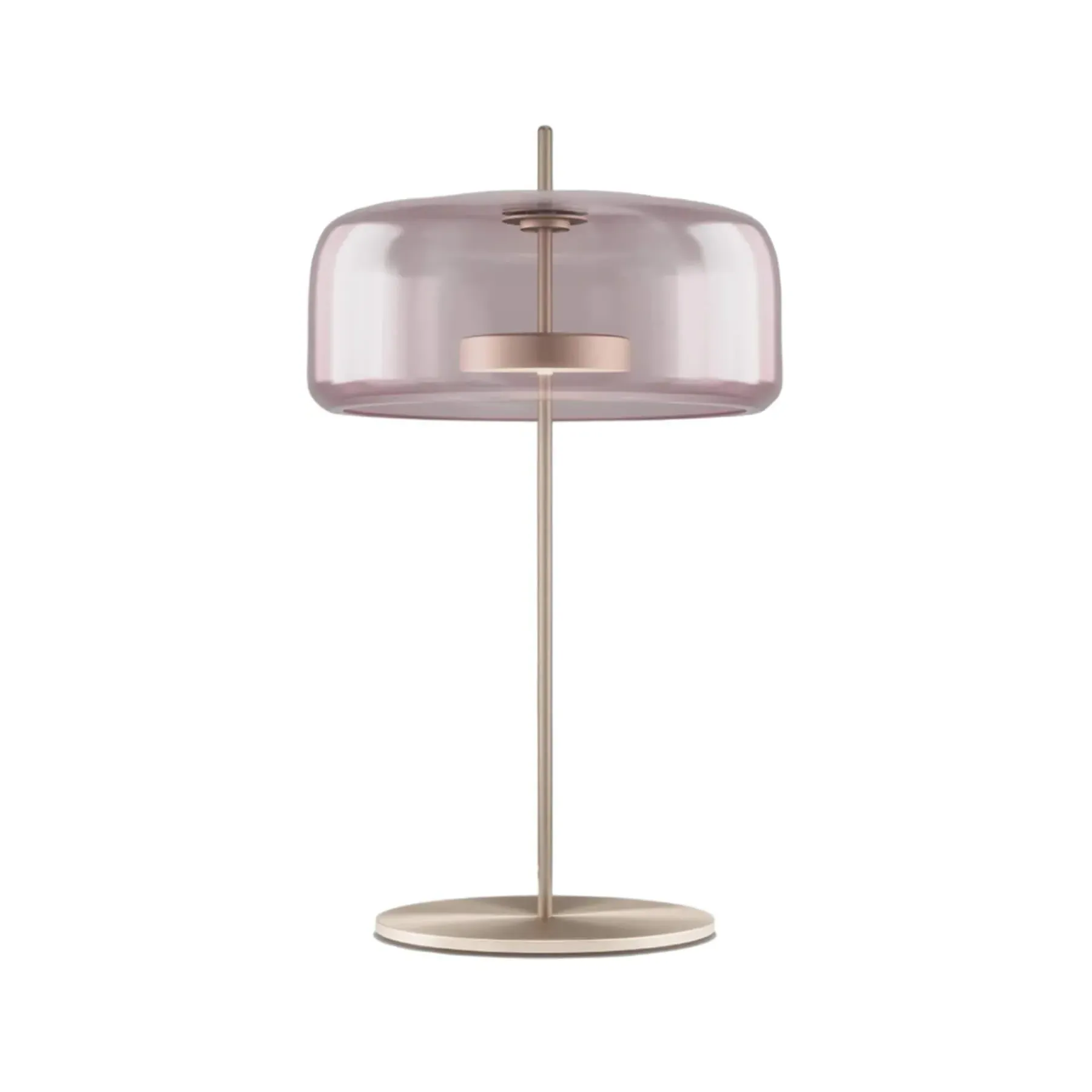 Small Table Lamp with Dimmer - Amethyst, Glass