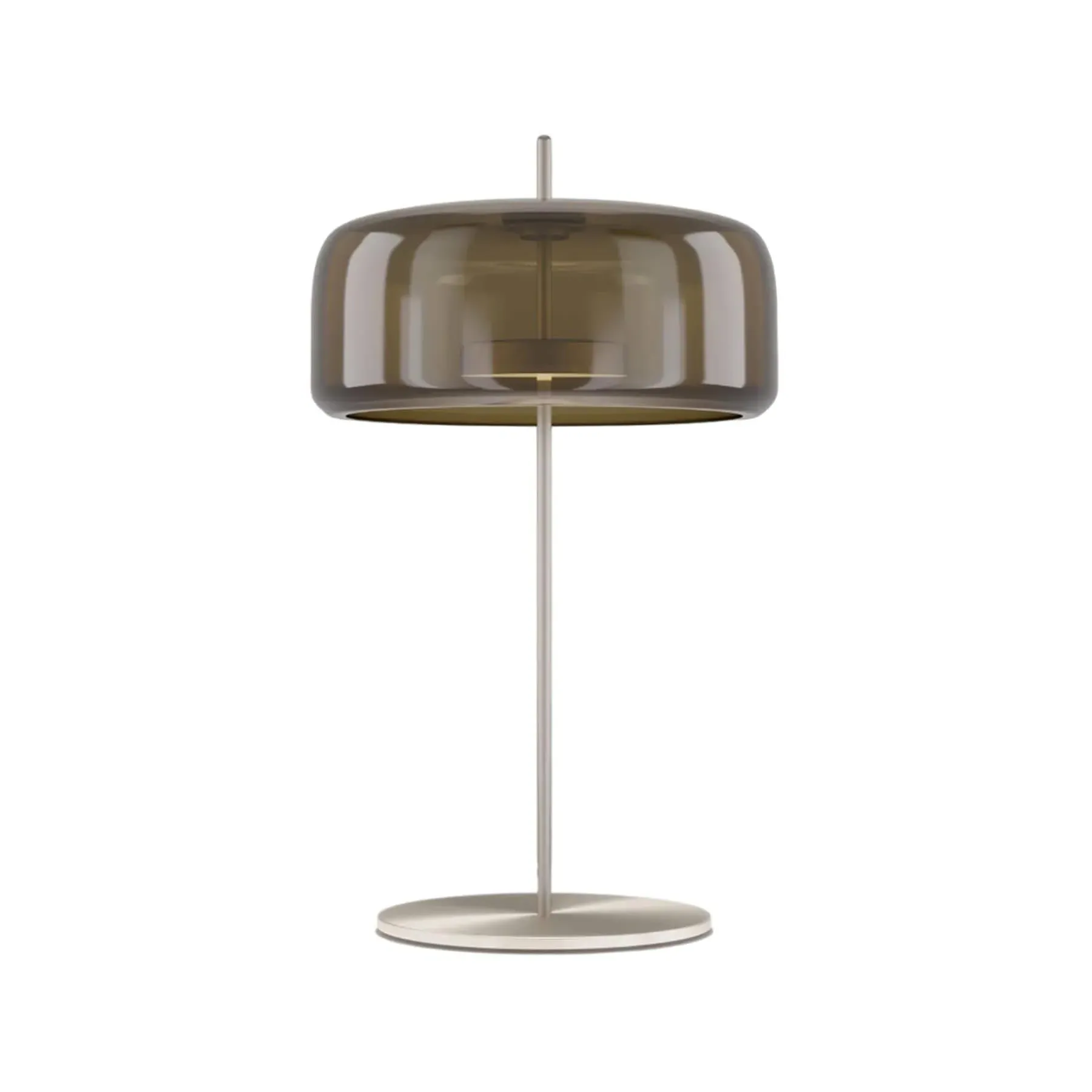 Small Table Lamp with Dimmer - Old Green, Glass