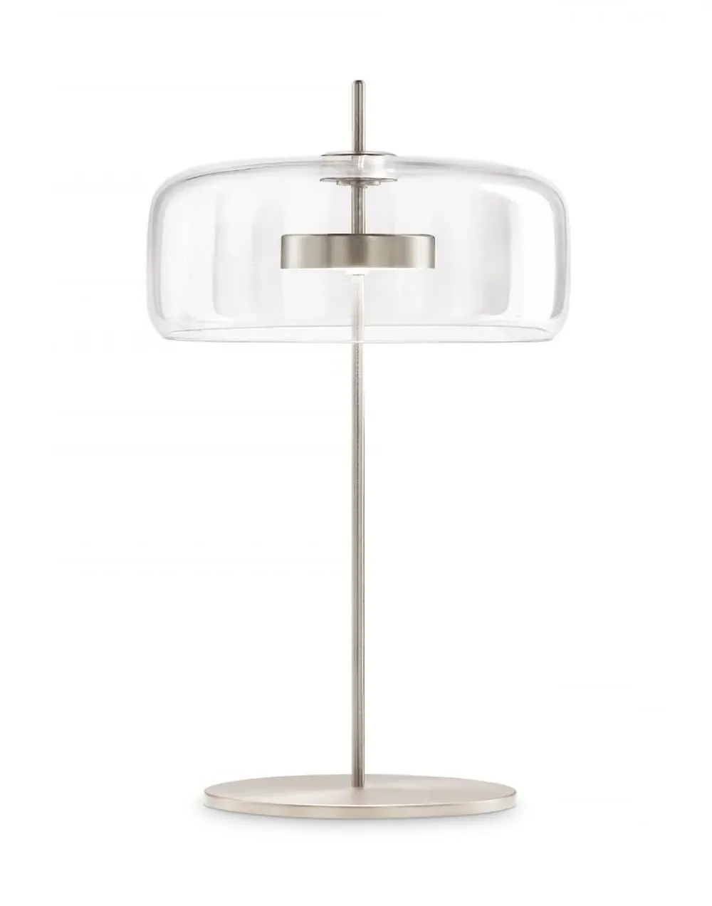 Small Table Lamp with Dimmer - Smokey, Glass