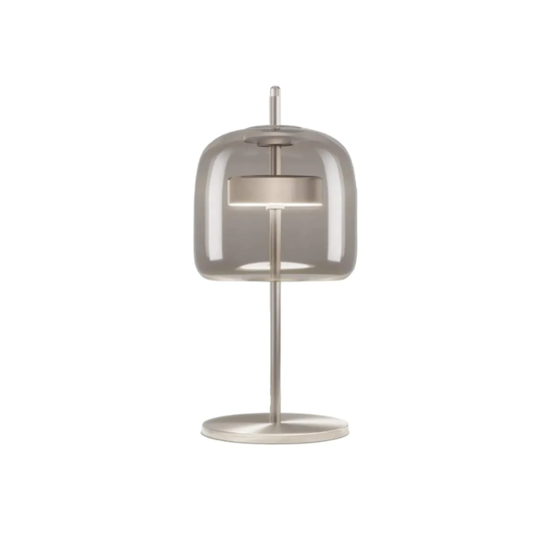 Small Table Lamp with Dimmer - Smokey, Glass