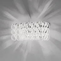 Wall Light with Glass Links - White