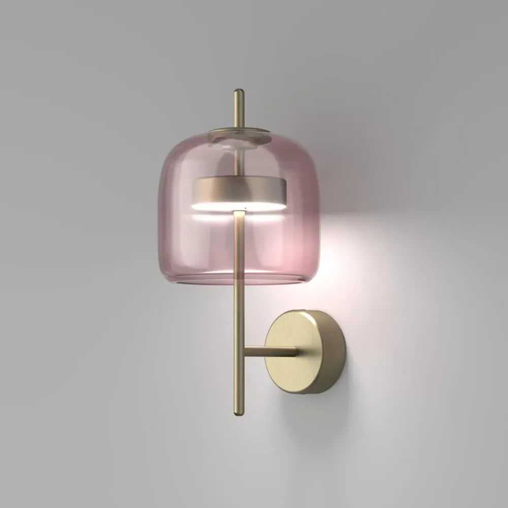 Wall Light with LED - Smokey, Glass