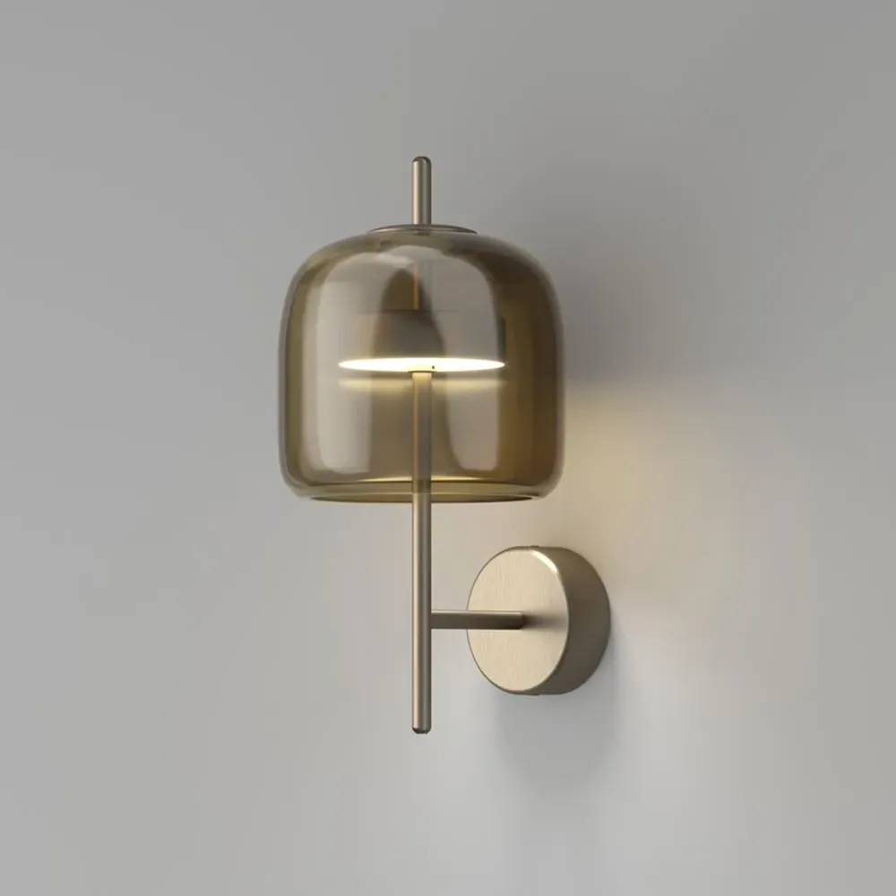Wall Light with LED - Smokey, Glass
