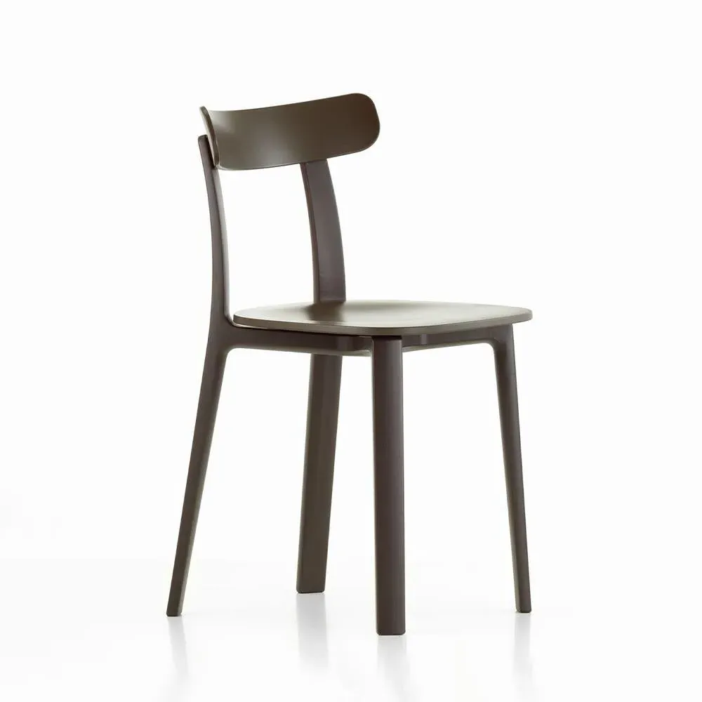 Dining Chair with Flexible Backrest - Brown, Plastic image