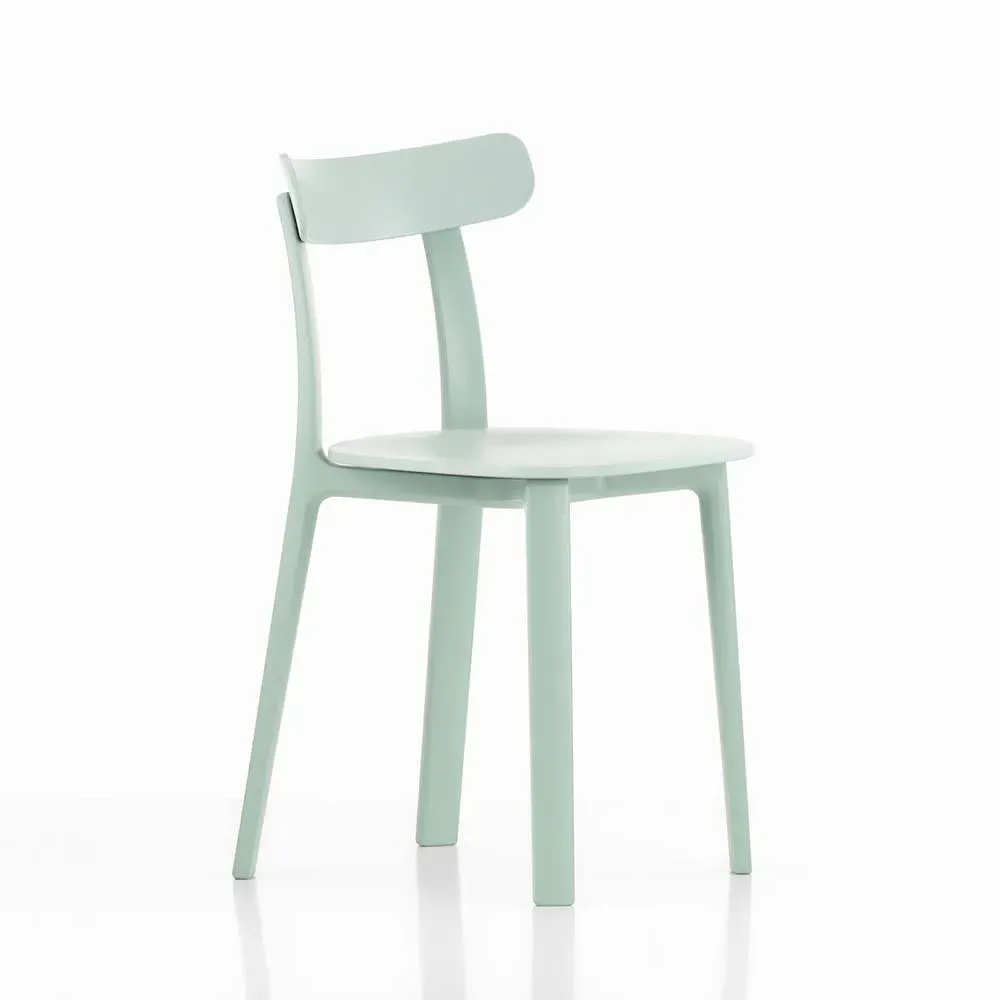 Dining Chair with Flexible Backrest - Grey, Plastic