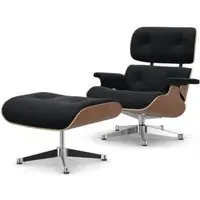 Eames Lounge Chair - Black, American Cherry