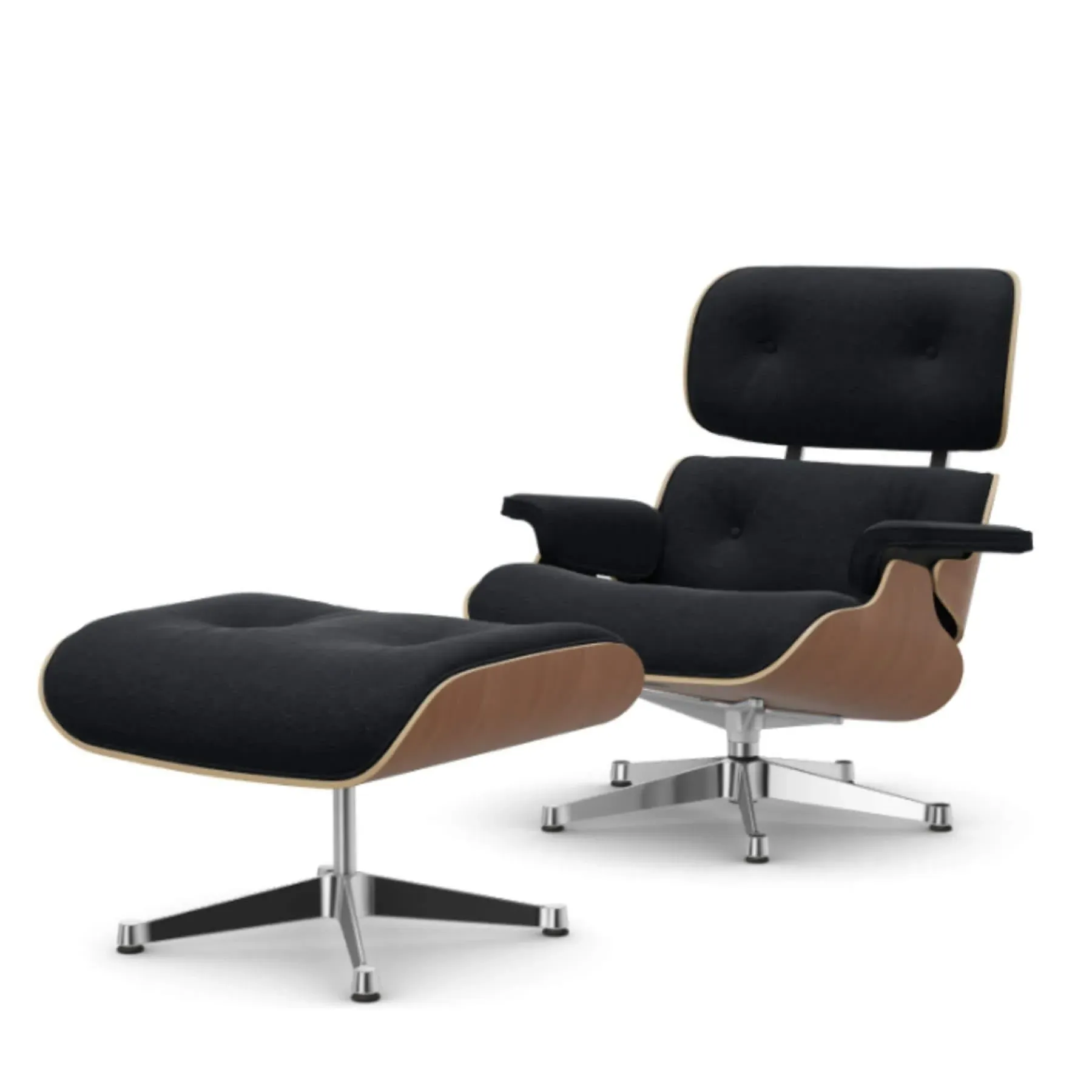 Eames Lounge Chair - Black, American Cherry