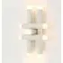 9-Bulb Wall Sconce - White, Wood