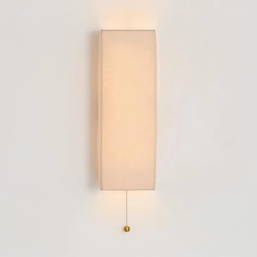 Block Wall Light - Natural Linen