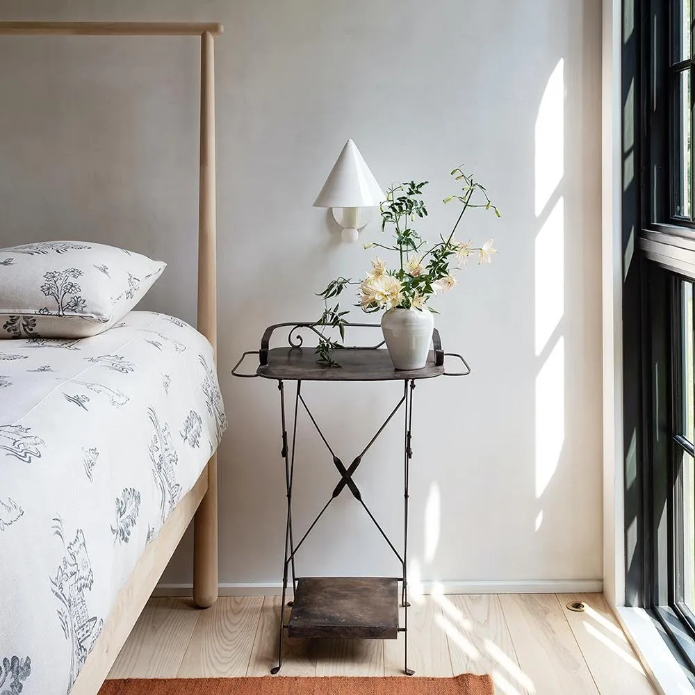 Conical Wall Sconce - Black, Enamel