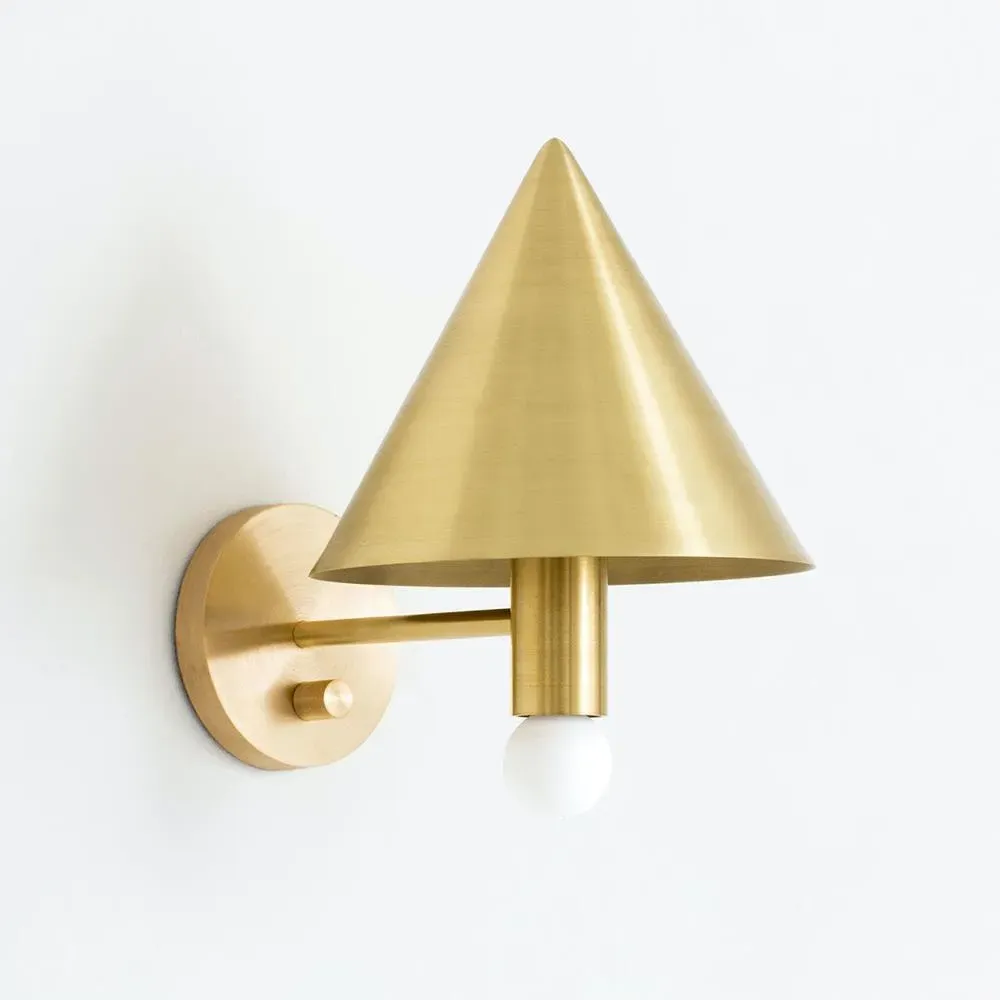 Conical Wall Sconce - Brass