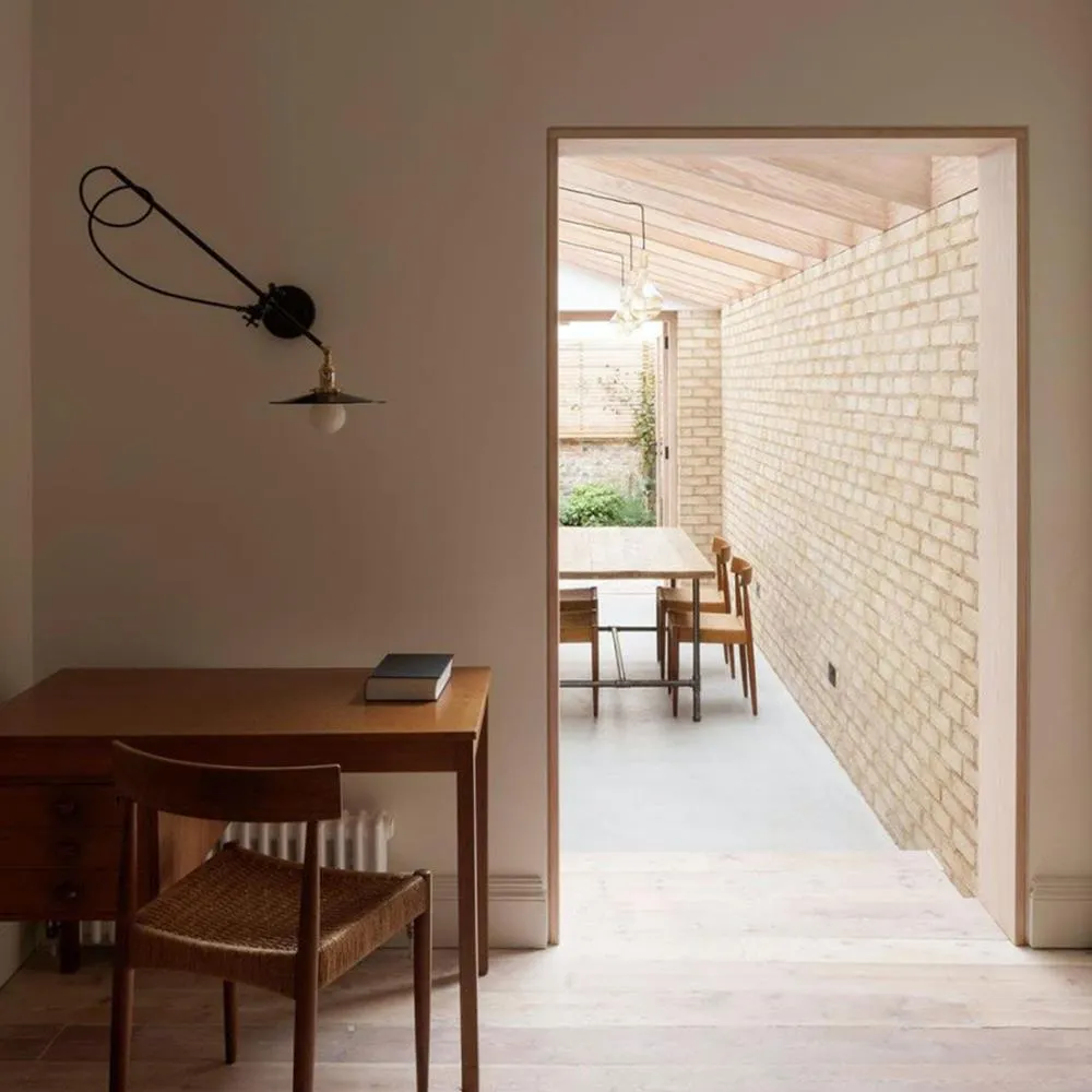 Industrial Wall Light with Clamp - Brass, Metal