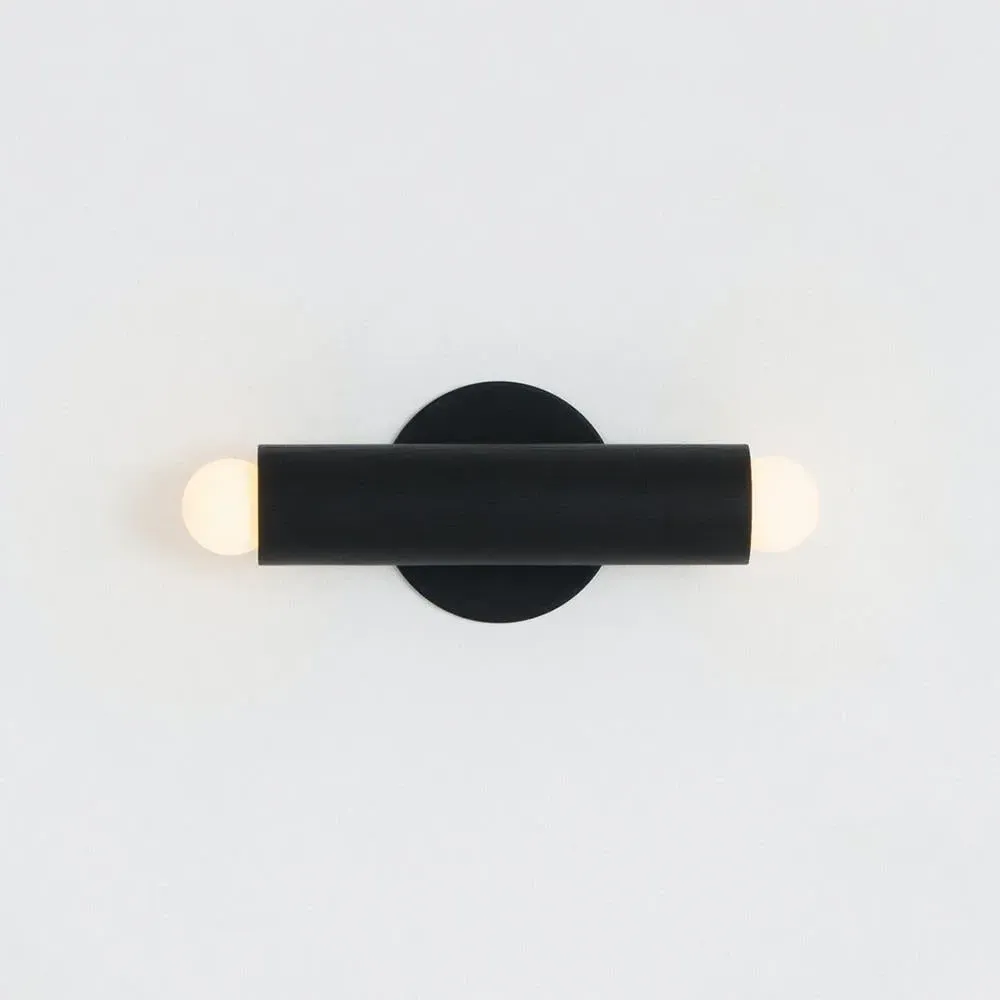Lodge Double Wall Sconce - Oxidized Ash