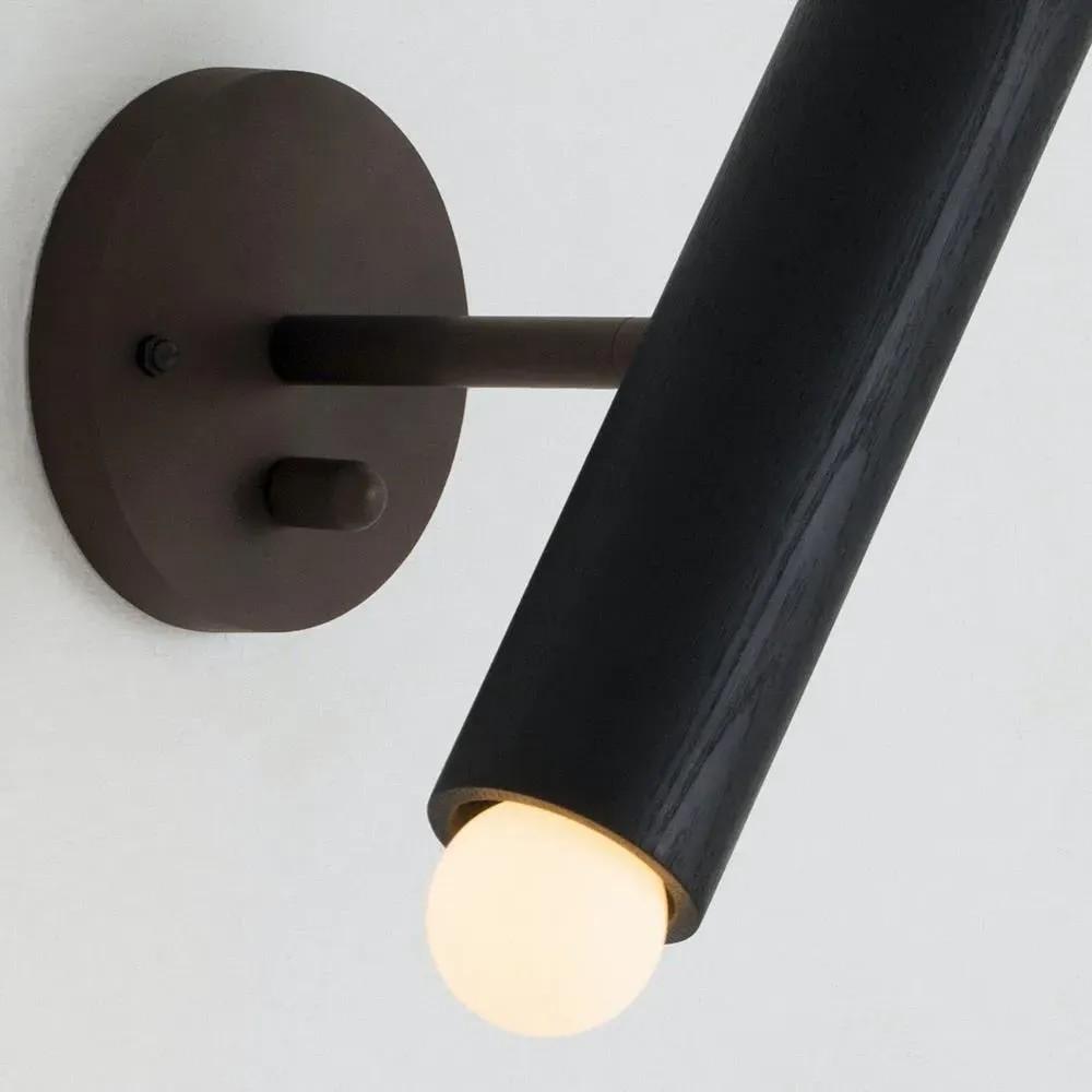 Lodge Extension Wall Sconce - Oak, Brass