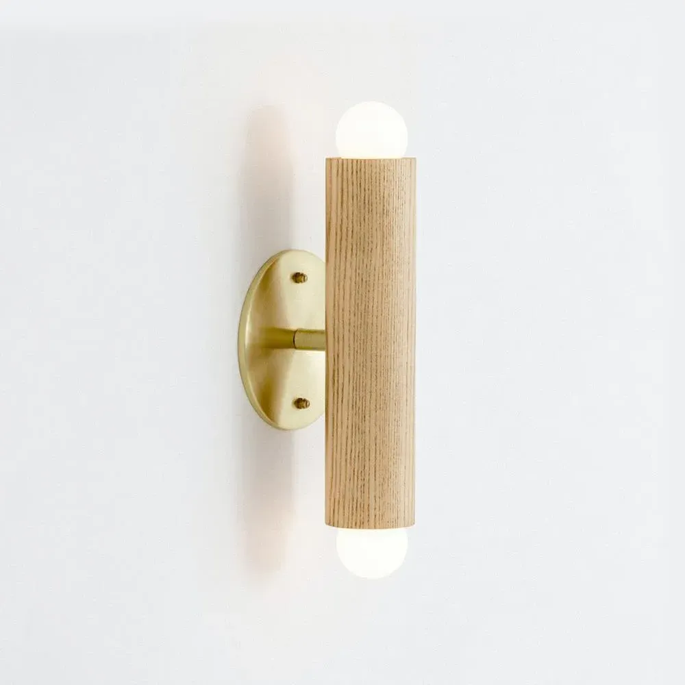 Lodge Linear Double Wall Sconce - Oxidized Ash