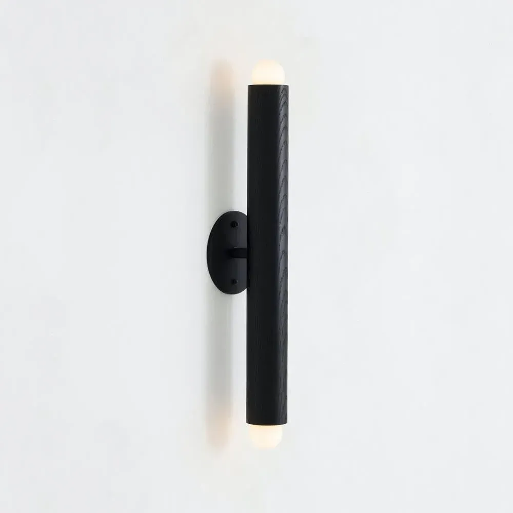 Lodge Linear Double Wall Sconce - Oxidized Ash