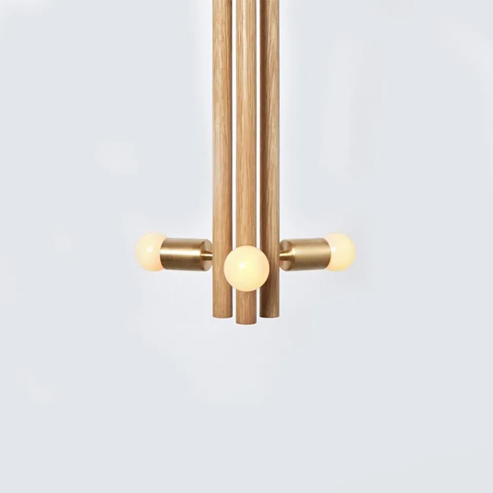 Medium Pendant Light - Oak, Wood