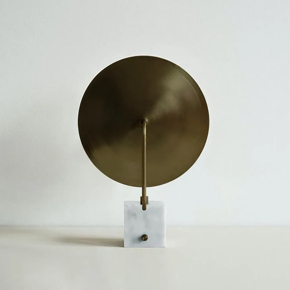 Orbit Table Lamp with Marble Base - Brass, Metal