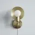 Orbit Wall Sconce with Switch - Brass, Metal