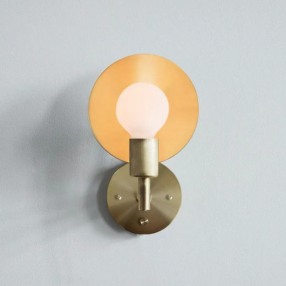 Orbit Wall Sconce with Switch - Bronze, Metal
