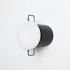 Park Flush Mount Wall Light - Black Enamel