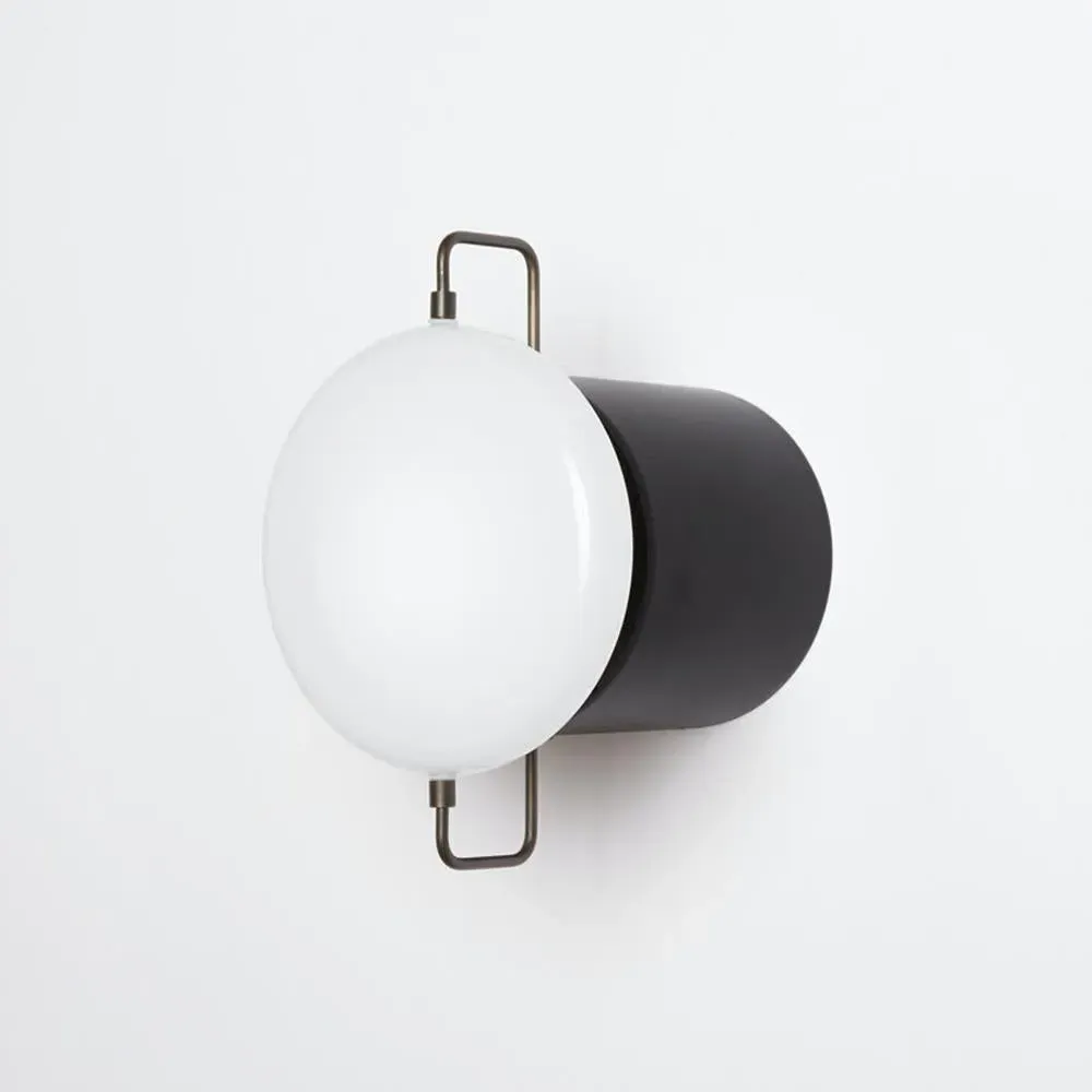 Park Flush Mount Wall Light - White Enamel