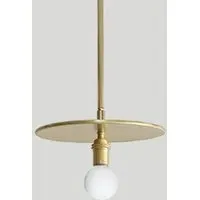 Small Industrial Pendant Light - Brass