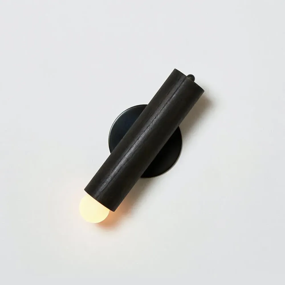 Wall Sconce with Pivot - Oxidised Oak, Wood