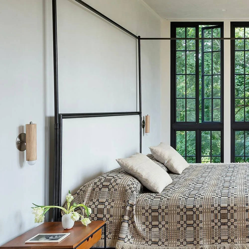 Wall Sconce with Pivot - Oxidised Oak, Wood