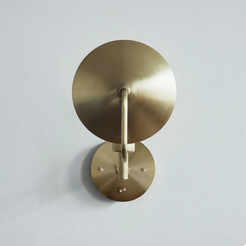 Wall Sconce with Rotating Disc - Bronze