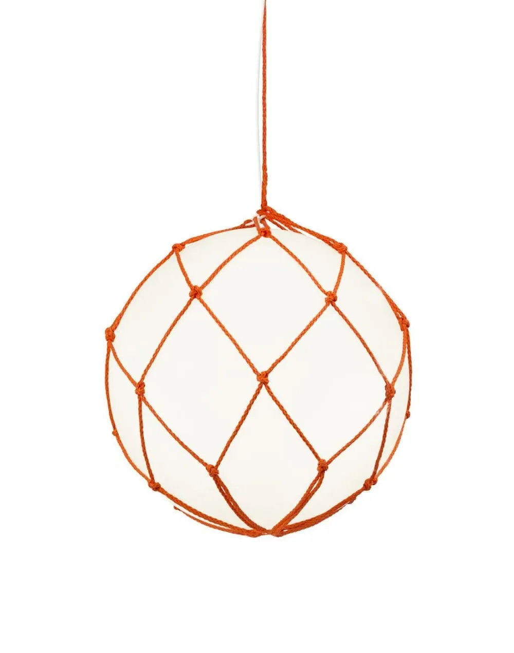 Large Pendant Light with Net - White, Polyethene