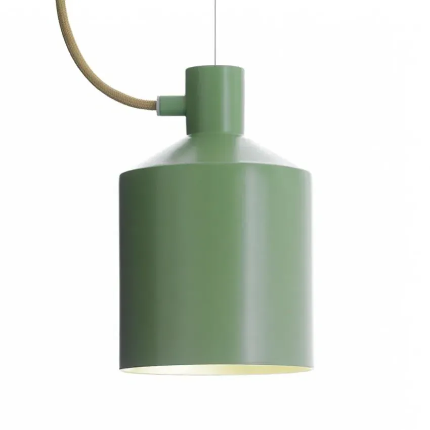 Silo Pendant Light with E27 Socket - Yellow