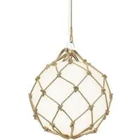 Small Pendant Light with Net - Natural, Polyethene
