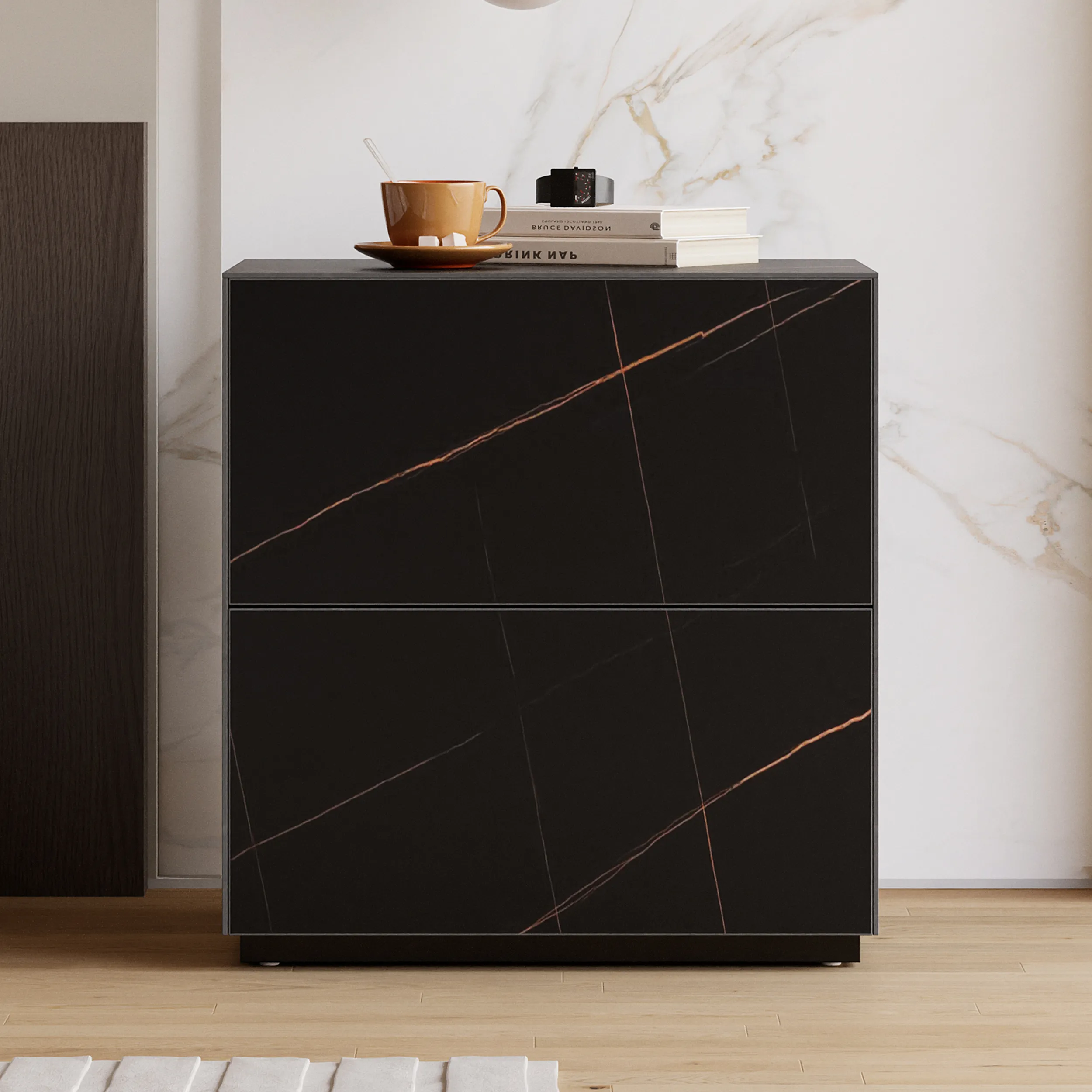 24" 2-Drawer Nightstand - Sintered Stone