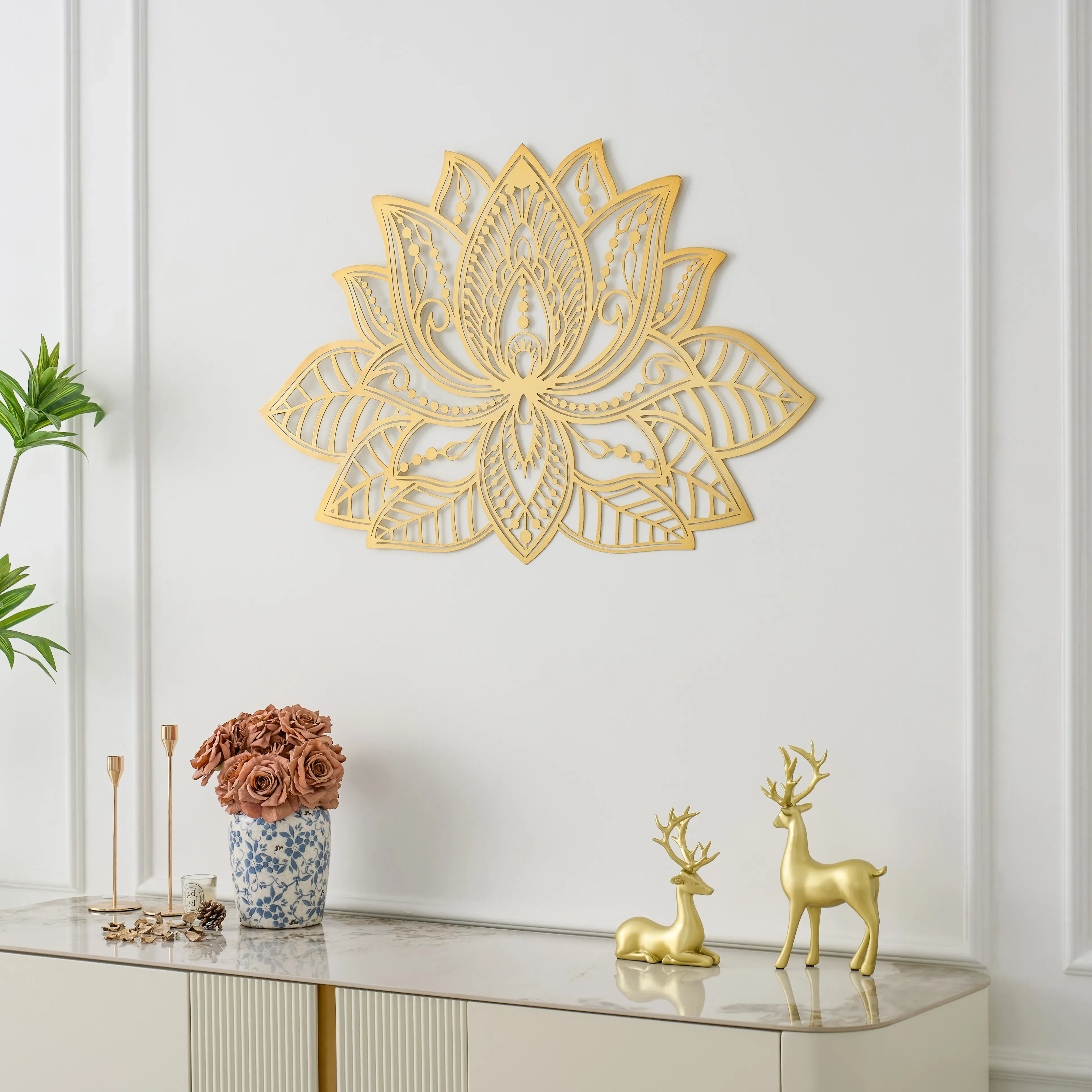 3D Mandala Metal Wall Decor
