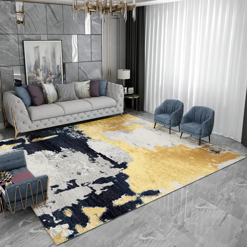 6' x 9' Abstract Rectangle Area Rug - Multi-colored, Nylon