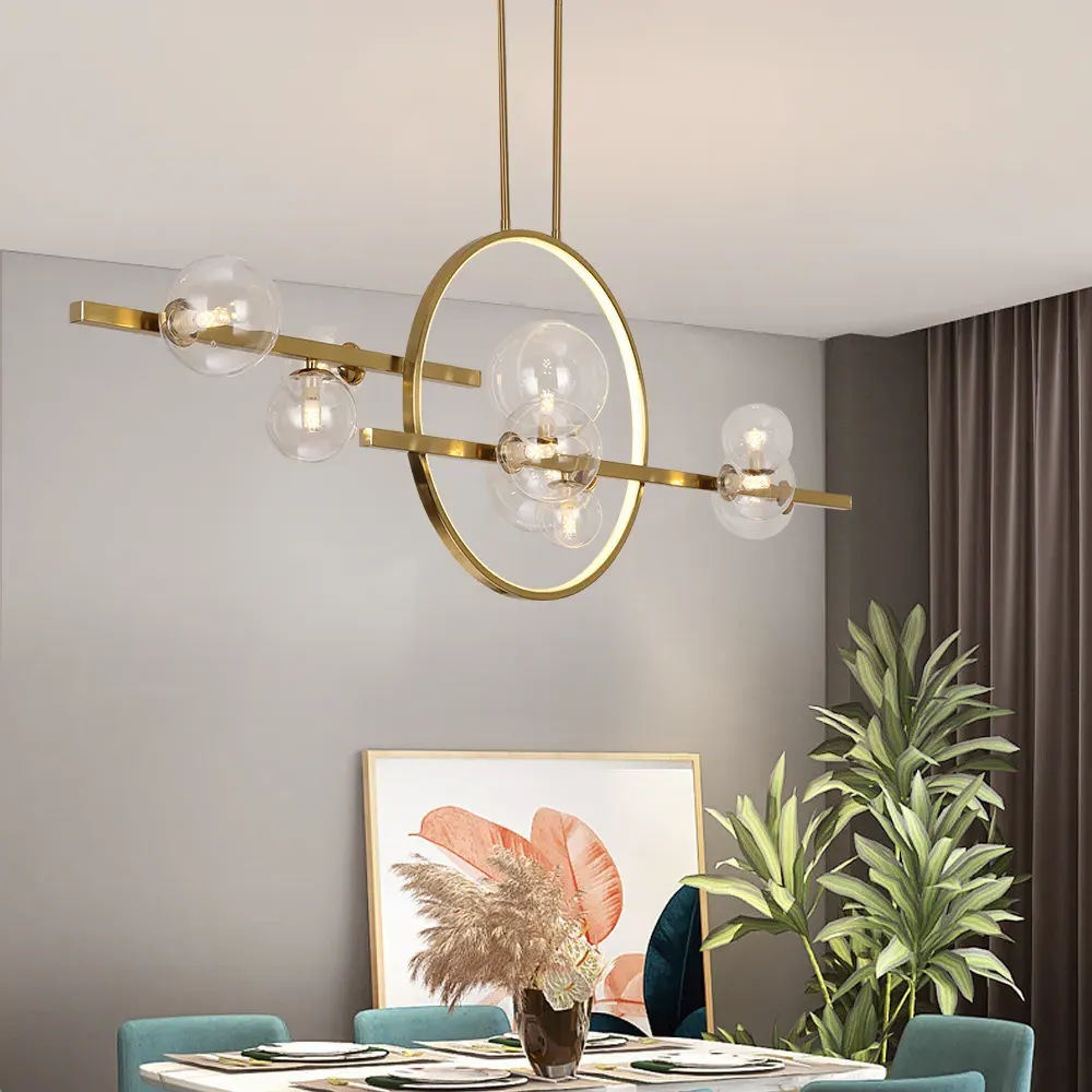 Bubi 10-Light Kitchen Island Light - Gold image