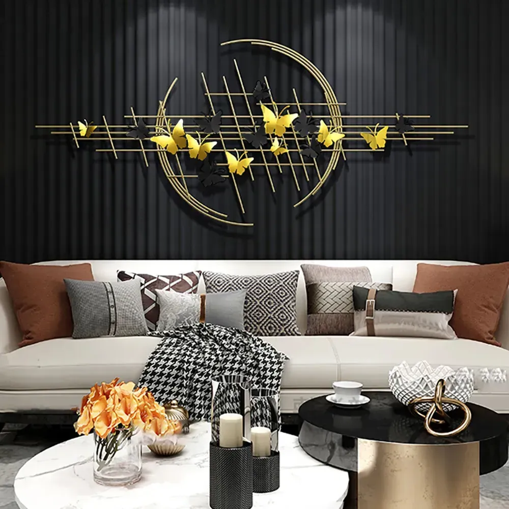 Butterfly Wall Art - Gold, Black