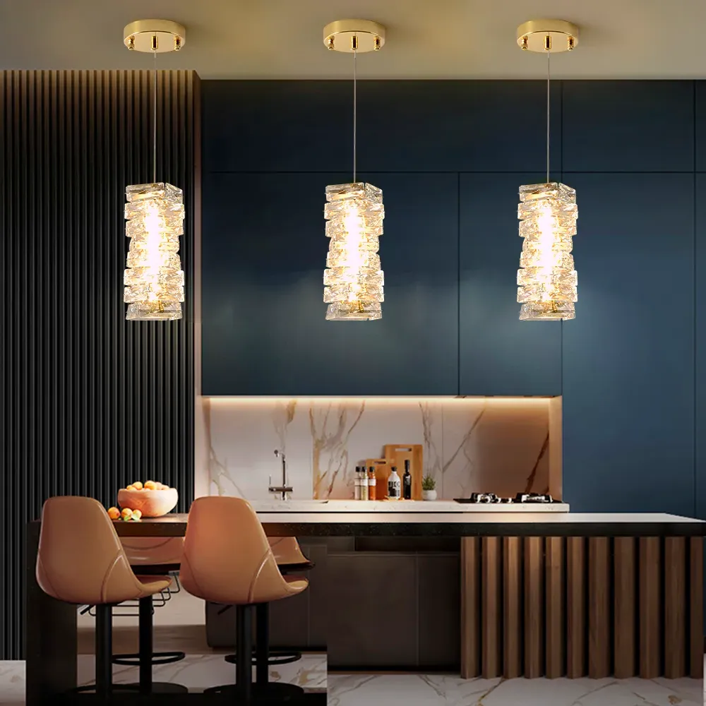 Crystal Island Pendant Light - Gold image