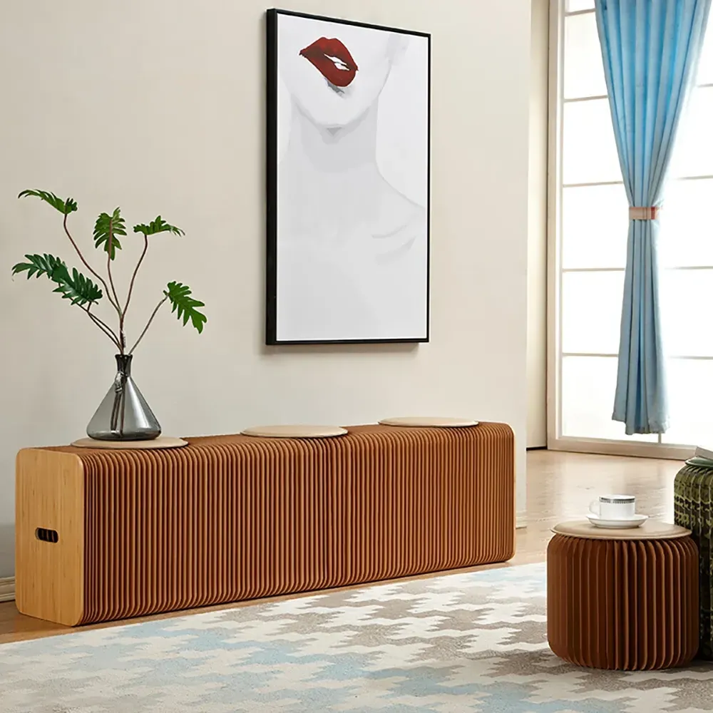 Extension-Type Entryway Bench - Brown image