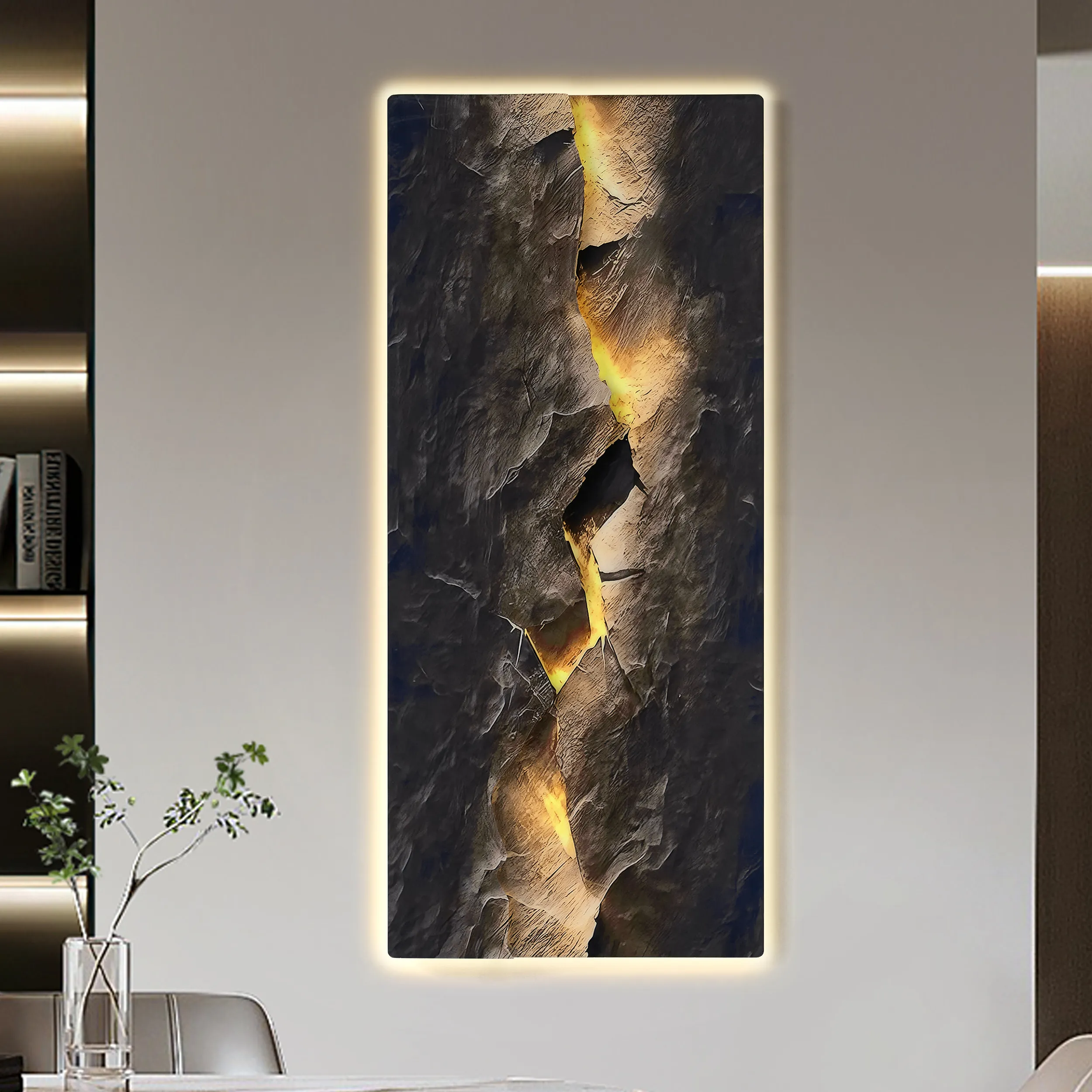 Extra-Large LED Wall Art with Backlit Light - USB Powered image