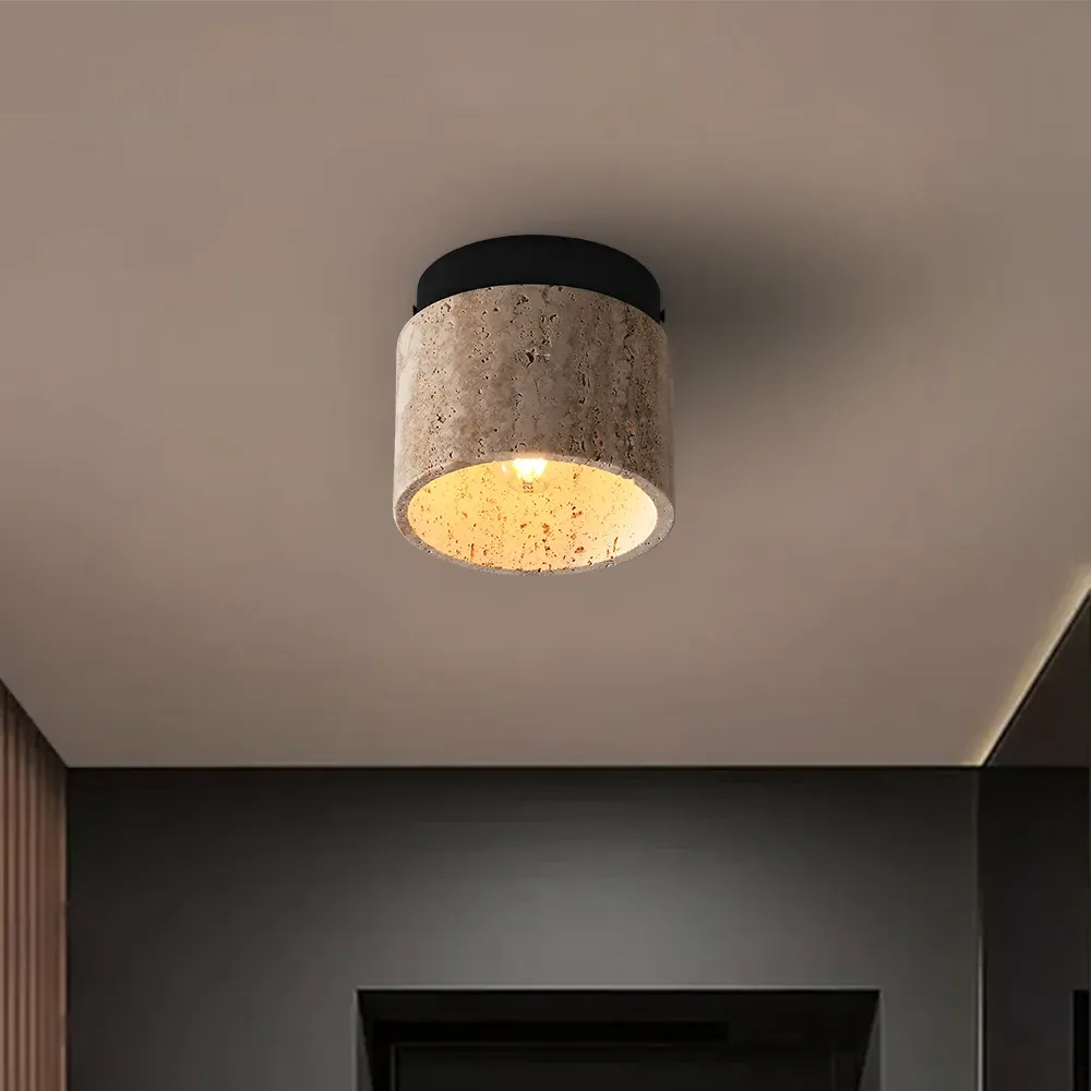 Flush Mount LED Ceiling Light - Travertine image
