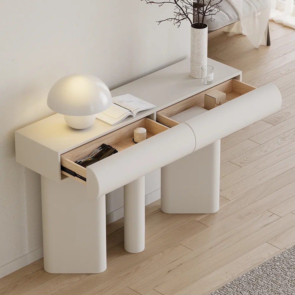 Humply 48" Console Table with Storage - Faux Leather