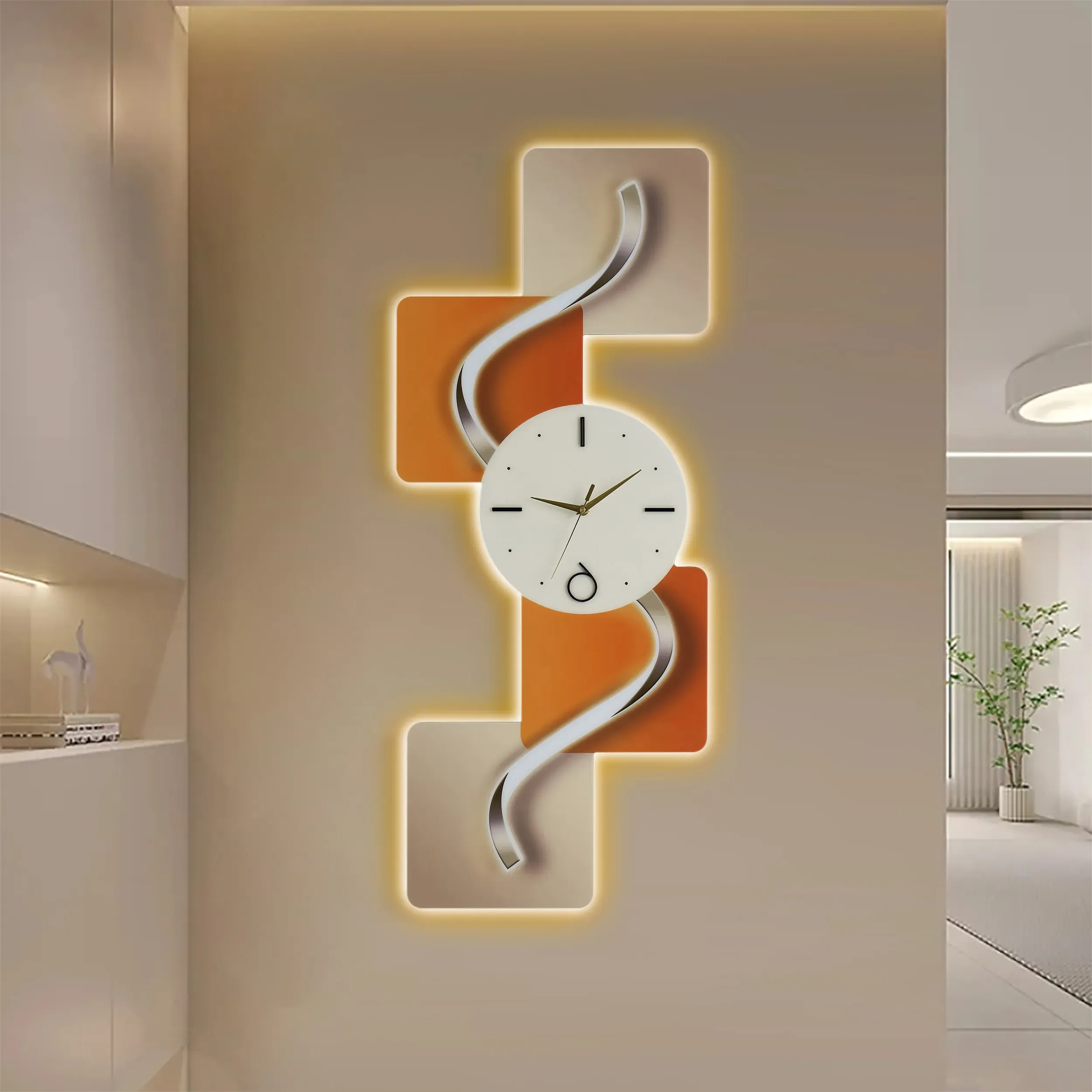 LED Wall Clock with Remote Control