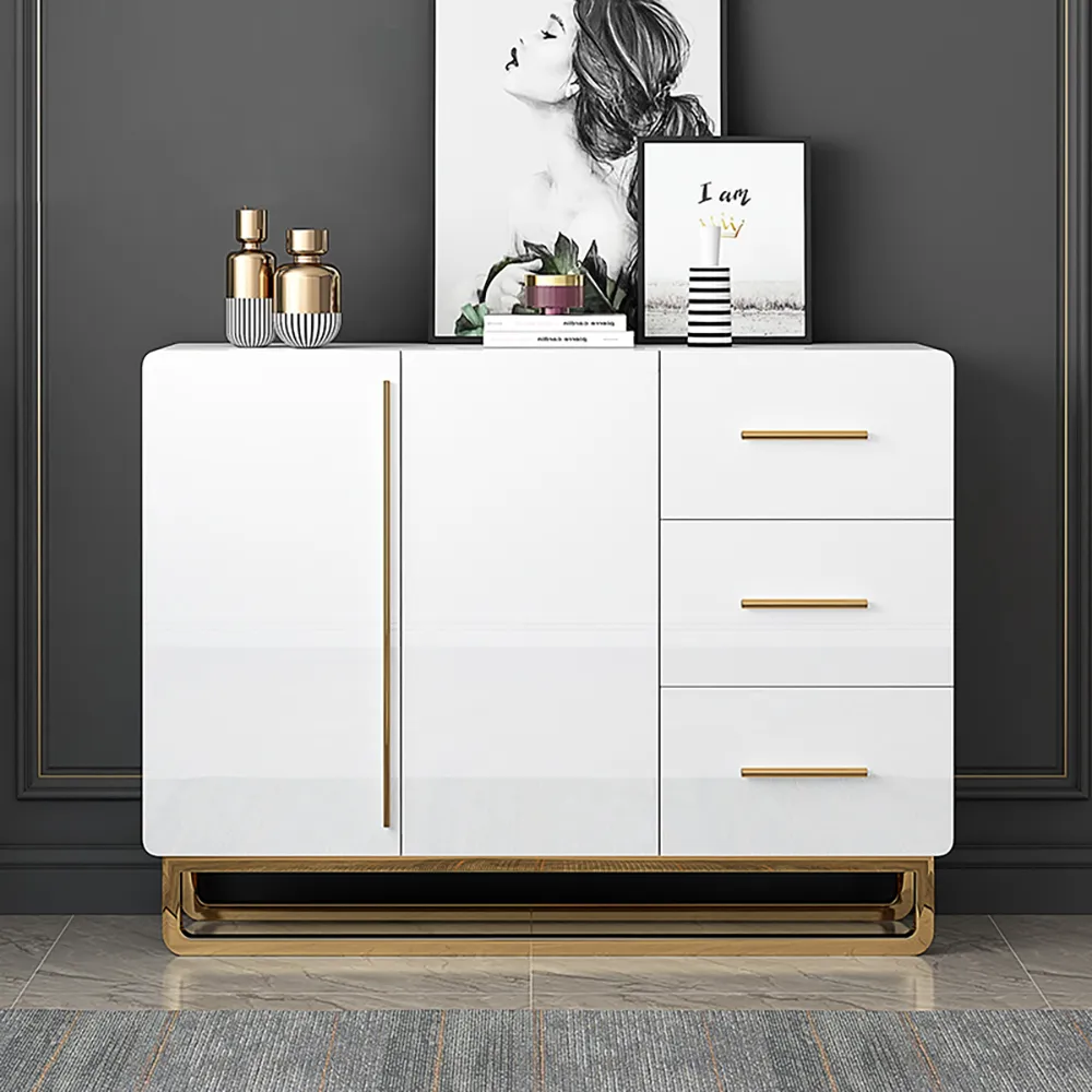 Nordic Sideboard with Doors & Drawers - White image