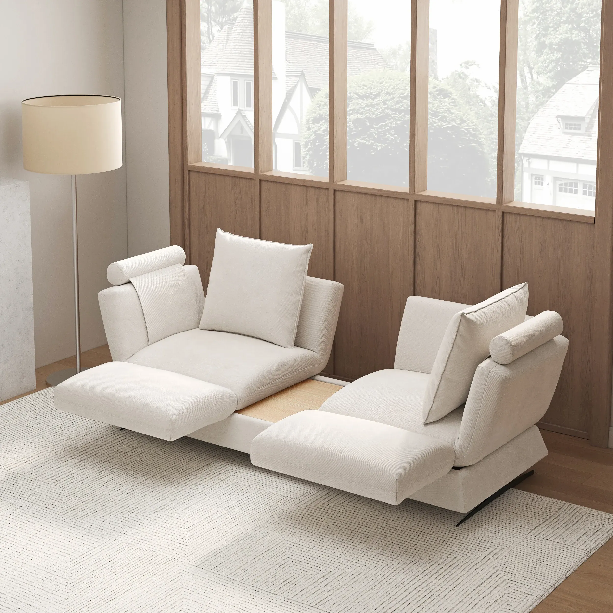 Rotatable Convertible Sleeper Sofa - Cotton