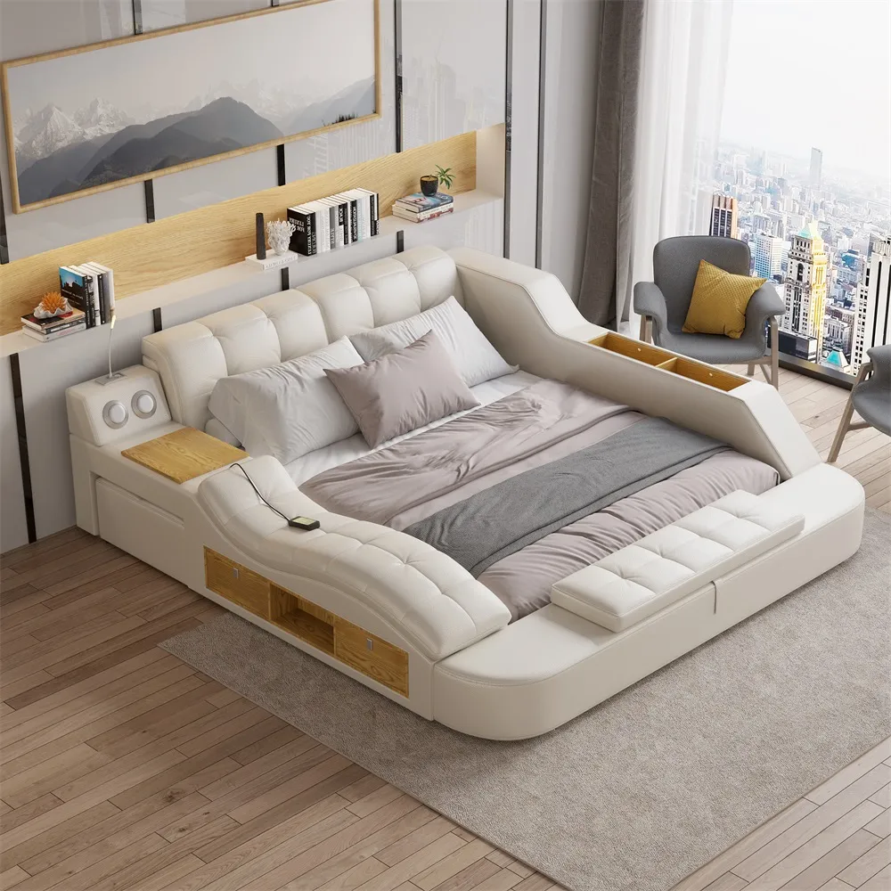 Ultimate Smart King Size Platform Bed with Massage & Storage image