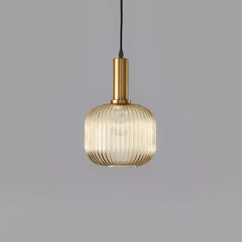 1-Light Lantern Pendant Light - Gold, Metal product